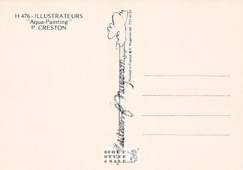 Illustration Art by P. Creston, French Postcard, Editions Nugeron #H476