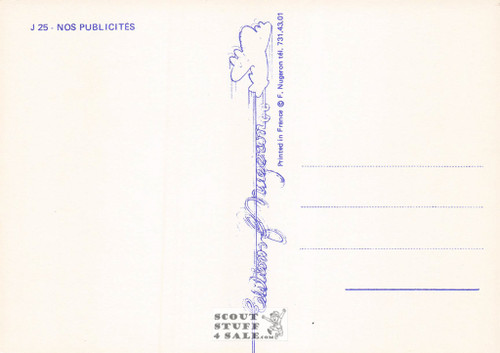 French Postcard of 1900's ad for Thymol Toilett Bath Soap, Editions Nugeron #J25