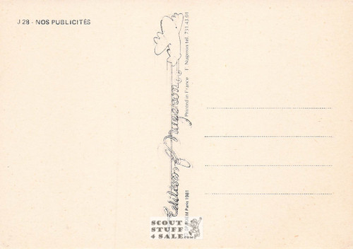 French Postcard of 1900's ad for Hot Chocolate, Editions Nugeron #J28