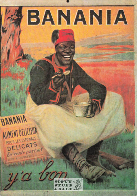 French Postcard of 1900's ad for Bananas, Editions Nugeron #J30