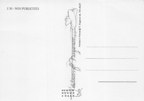 French Postcard of 1900's ad for Bananas, Editions Nugeron #J30