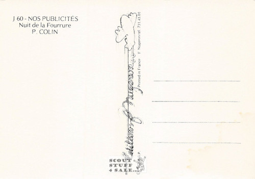 French Postcard of 1900's ad for French Charity Ball by Paul Colin, Nugeron #J60