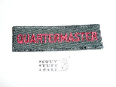 Explorer Post Position Patch 1970's Quartermaster
