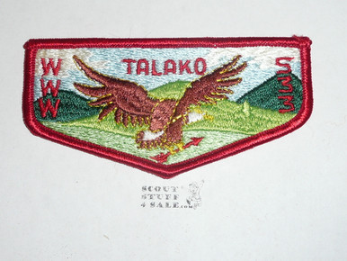 Order of the Arrow Lodge #533 Talako s6 Flap Patch