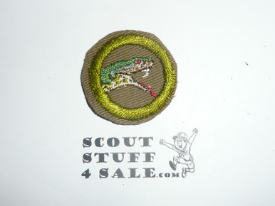 Reptile Study - Type E - Khaki Crimped Merit Badge (1947-1960)