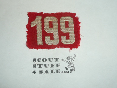 1930's Red Troop Numeral 