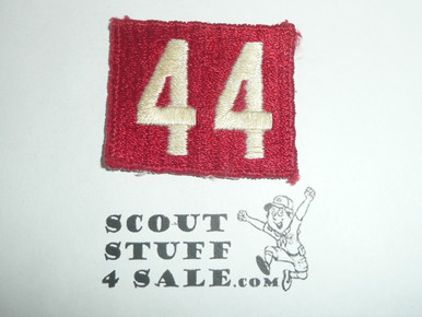 1970's Red Troop Numeral 