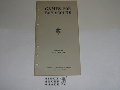 Lefax Boy Scout Fieldbook Insert, Games for Boy Scouts, May 1956 ...