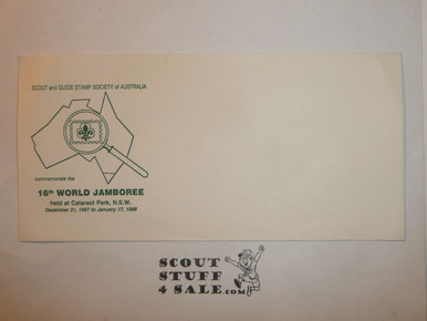 1987-88 World Jamboree Scout and Guide Stamp Society of Australia Envelope
