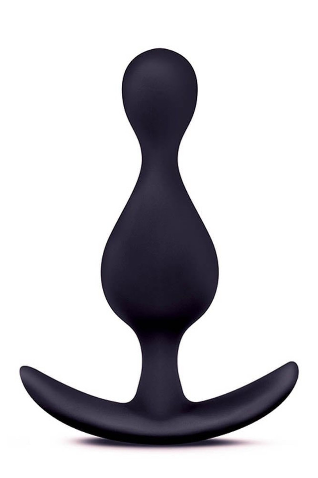 ANAL ADVENTURES PLATINUM WAVE PLUG BLACK