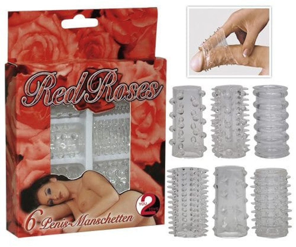 Red Roses Penis Ring Set 6 pcs Red Roses Penis Ring Set 6 pcs