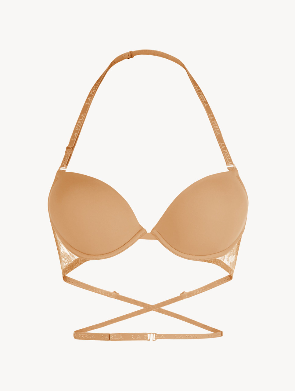 Nude T-shirt multiway bra with Chantilly lace - ONLINE EXCLUSIVE