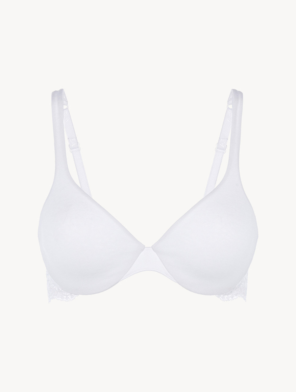 Nude cotton push-up bra