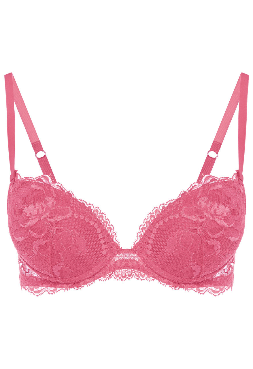 Luxury Lace Push-Up Bra in Wild Orchid