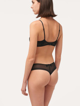 Thong in sheer black embroidered tulle_2