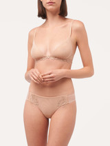 Thong in sheer sand embroidered tulle_1