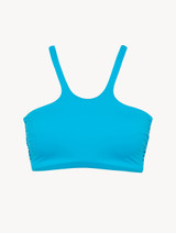 Unpadded bikini top in turquoise - ONLINE EXCLUSIVE_0
