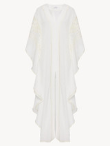 Kaftan in off-white cotton_0