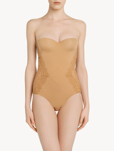 Nude Lycra control fit body with Chantilly lace - ONLINE EXCLUSIVE_3