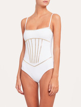 White swimsuit with metallic embroidery_1
