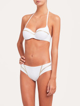 Mid-rise bikini brief in white with metallic embroidery_1