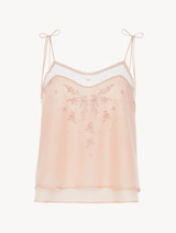 Camisole in earthy pink cotton voile_0