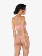 Thong in hibiscus  embroidered tulle_2