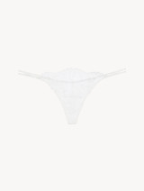 Off-white Leavers lace thong_0