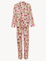 Silk floral print Pajama set_0