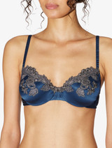 Silk Underwired Bra in blue with frastaglio_3