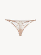 Lace Thong in Oak Blush_0