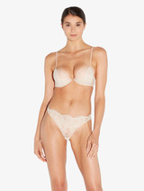 Brazilian Brief in Linen and Nude Rose with Leavers lace_1