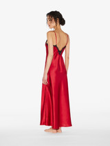 Red long nightgown with frastaglio_2