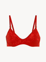 Red underwired bikini top_0