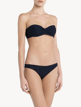 Midnight blue underwired bandeau top_3