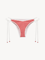 Low-rise Bikini Briefs in red gingham seersucker - ONLINE EXCLUSIVE_0