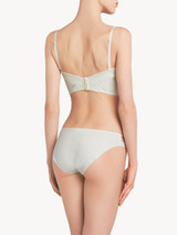 White Lycra strapless brassiere with Chantilly lace - ONLINE EXCLUSIVE_2