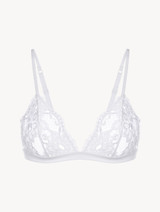 White lace triangle bra_0