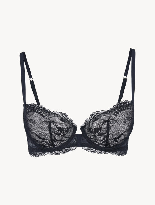 Lace balconette bra in black_5