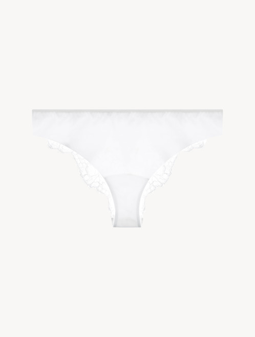 White Brazilian brief with Chantilly lace - ONLINE EXCLUSIVE_8