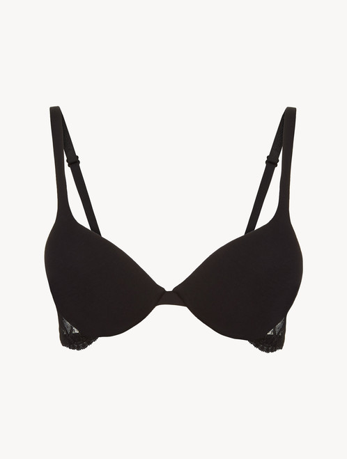 Black cotton push-up bra_7