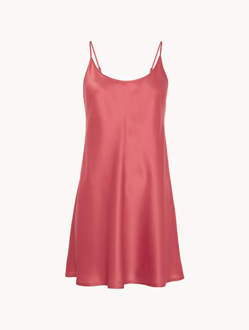 Silk slip dress in Pink Noisette