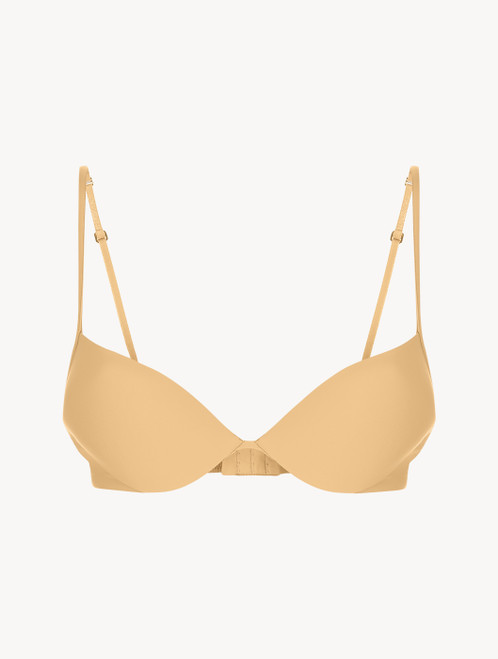 Hazel-coloured underwired padded push-up bra - ONLINE EXCLUSIVE_4