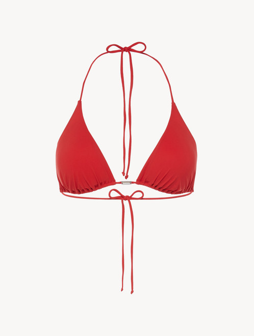 Triangle Bikini Top in Red_7