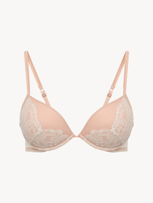 Push-Up Bra in Linen and Nude Rose with Leavers lace_7