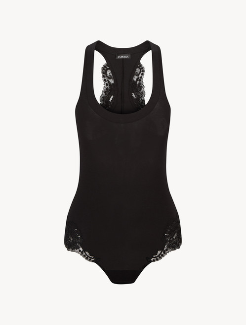 Black cotton bodysuit_1