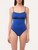Colour-block swimsuit in cobalt and black - ONLINE EXCLUSIVE_1