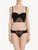 Black Lycra strapless brassiere with Chantilly lace - ONLINE EXCLUSIVE_1