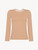 Nude cotton long-sleeved top_0