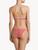 Bandeau Bikini top in red gingham seersucker - ONLINE EXCLUSIVE
